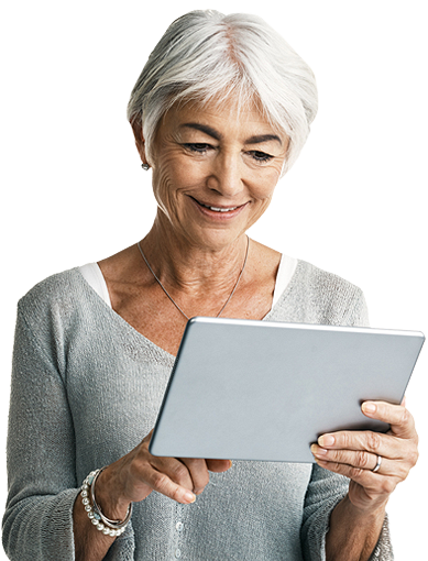 Investors header image Investors header image - lady on ipad